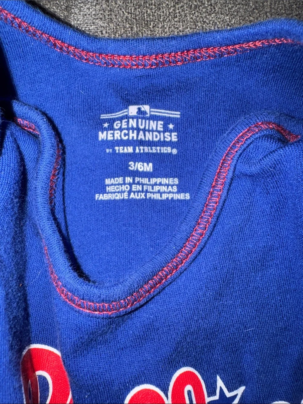 Phillies onesie, 3-6 months